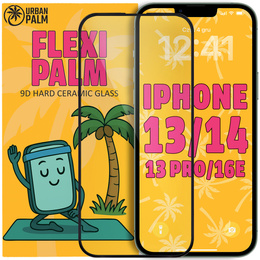 Keramické sklo 9D Flexi Palm pro iPhone 13/13 Pro/14/16e