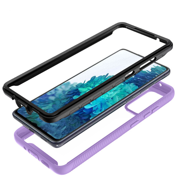 Pouzdro pro Samsung Galaxy S20 FE, Shockproof, s fólií, fialové