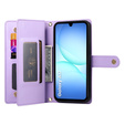 Flipové pouzdro Wallet Zipper Pocket pro Samsung Galaxy A17 5G, Wallet Zipper Pocket, fialové