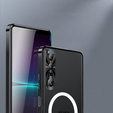 Ochranné pouzdro na fotoaparát pro Sony Xperia 1 V, CamShield MagSafe, transparentní / černé