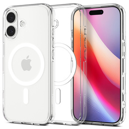Spigen Ultra Hybrid MagSafe pouzdro pro iPhone 17, čiré/bílé