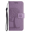 Klopové pouzdro pro Motorola Moto G53 / G23 / G13, Tree, fialové