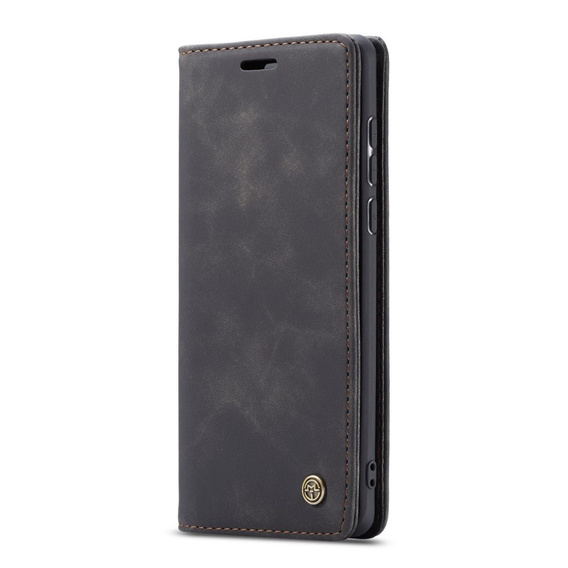 Pouzdro CASEME pro Samsung Galaxy A71, Leather Wallet Case, černé