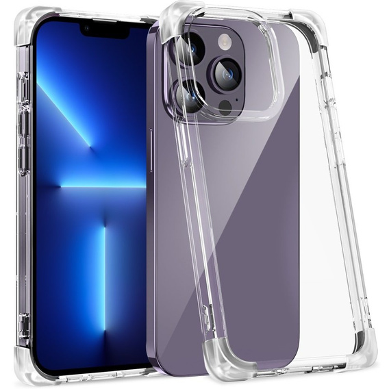 Pouzdro pro iPhone 13 Pro, ERBORD CornerShield, průhledné