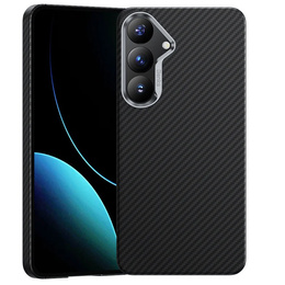 Pouzdro BENKS Kevlar pro Samsung Galaxy S25, pro MagSafe, Carbon Fiber, černé