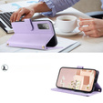 Pouzdro s klopou pro Samsung Galaxy S20 FE, Rhombus Crossbody Leather, fialové