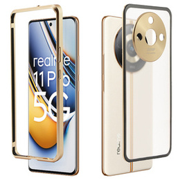 Pouzdro pro Realme 11 Pro 5G / Pro+ 5G, Frame Case, zlaté
