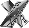 Pouzdro pro Samsung Galaxy S24 Ultra, Electro MagSafe, černé + Celoplošné lepení keramického skla
