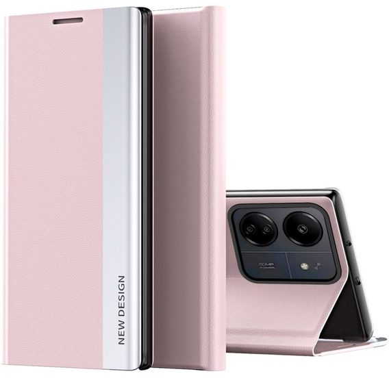 Klopové pouzdro pro Xiaomi Redmi 13C / Poco C65, Side Magnetic, růžové