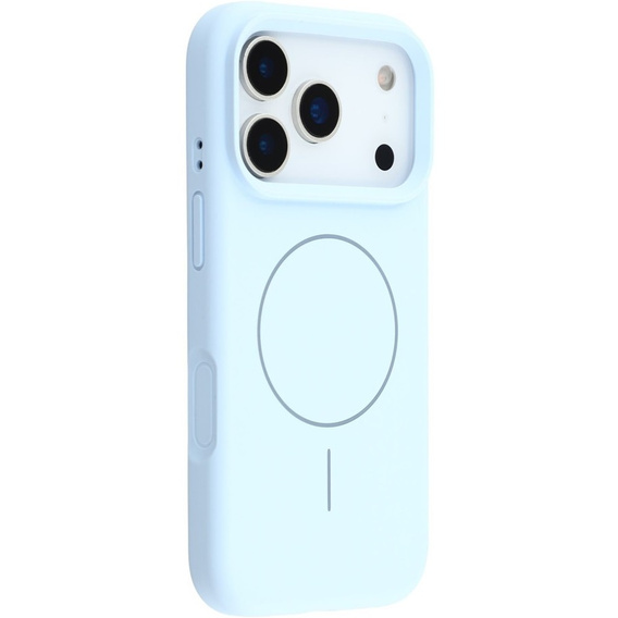 Silikonové pouzdro pro iPhone 17 Pro Max, pro MagSafe, proti nárazu, modré