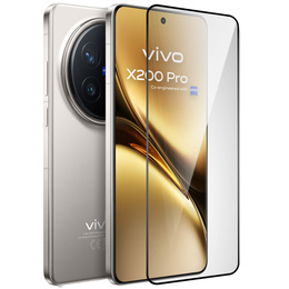 3D tvrzené sklo pro Vivo X200 Pro 5G, černý rámeček