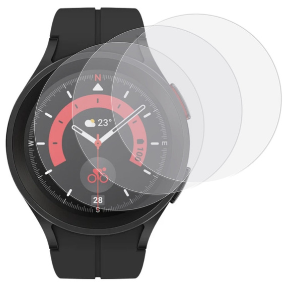 3x ERBORD Hydrogelová fólie pro Samsung Galaxy Watch 5 Pro 45mm