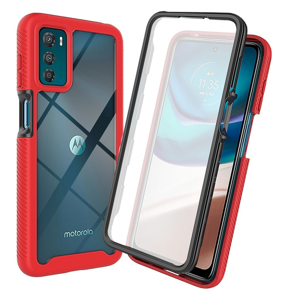 Pouzdro pro Motorola Moto G42 4G, Shockproof, s fólií, červené