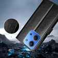 Klopové pouzdro pro Xiaomi Redmi 15C 4G/LTE, Crazy Horse Wallet, černé