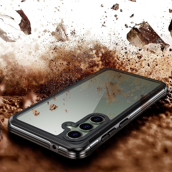 Pouzdro pro Samsung Galaxy S23 FE, Shockproof, s fólií, černé