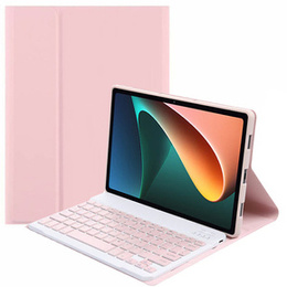 Pouzdro + klávesnice Xiaomi Pad 5/5 Pro, růžové rose gold