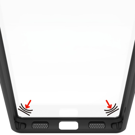 Pouzdro IMAK pro ASUS ROG Phone 8 Pro, UX-9A Series, transparentní / černé