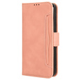 Klopové pouzdro pro Samsung Galaxy A55 5G, Card Slot, růžové