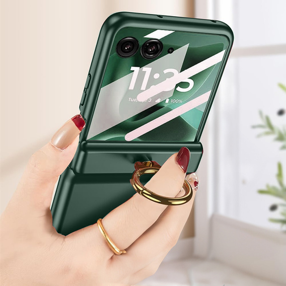 Pouzdro se stojánkem a ochranou pantů pro Motorola Razr 60 Ultra 5G