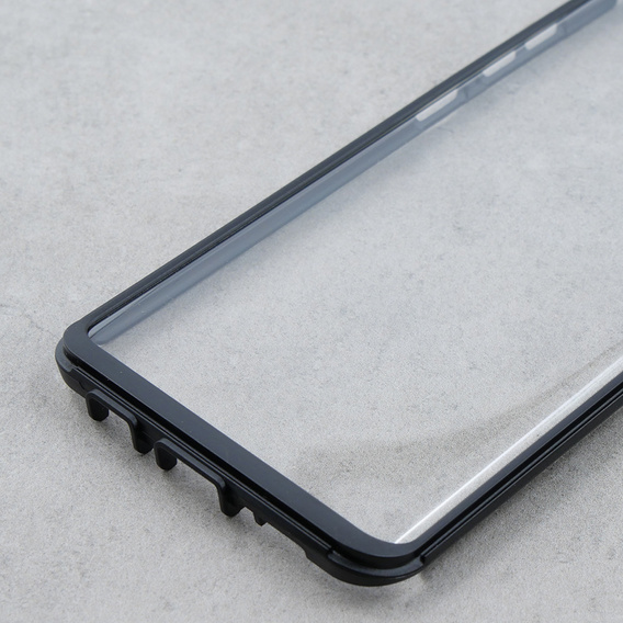 Pouzdro pro Samsung Galaxy S10 Plus, Dexnor Full Body Rugged, transparentní / černé