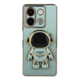 Pouzdro pro Xiaomi Redmi Note 13 5G, Astronaut, zelené + 9H tvrzené sklo