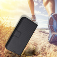 Klopové pouzdro pro Samsung Galaxy M15 5G, Wallet Smart Magnet, černé