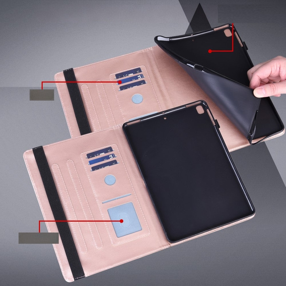 Pouzdro s klopou pro Xiaomi Redmi Pad SE 11", flower, růžové