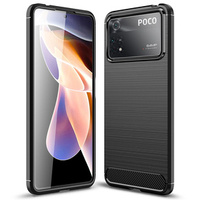 Pouzdro pro Xiaomi Poco X4 Pro 5G, Carbon, černé