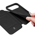 Dux Ducis pouzdro pro iPhone Air, Skin Pro, s klopou, s přihrádkou na kartu, černé