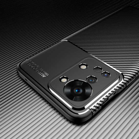 Pouzdro pro OnePlus Nord 2T 5G, Carbon Gel Case, černé