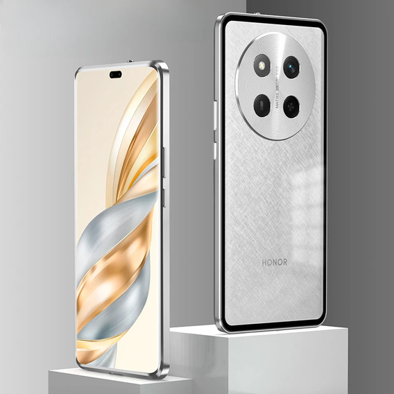 Pouzdro pro Honor Magic 7 Lite, Frame Case, stříbrné