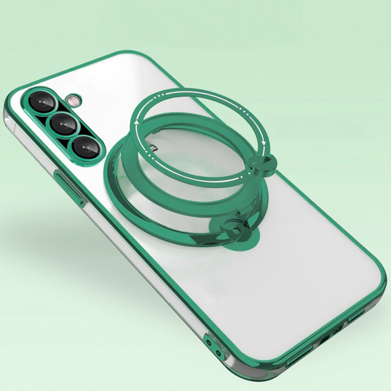 Magnetické pouzdro pro Samsung Galaxy A36 5G, pro MagSafe, zelené