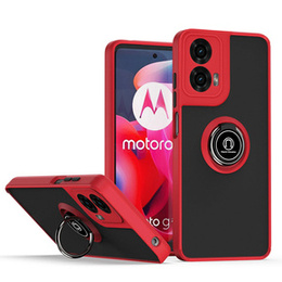Pouzdro pro Motorola Moto G24 / G24 Power / G04, Frosted Ring, červené