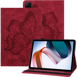 Pouzdro pro Lenovo Tab M9, Wallet Pen Slot, butterflies, hnědé