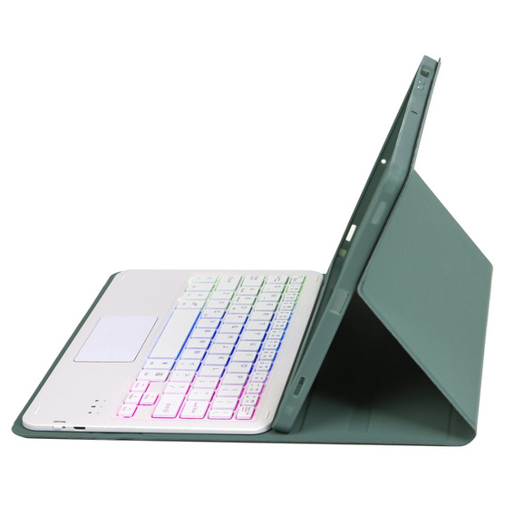 Pouzdro + klávesnice Samsung Galaxy Tab A9+, with touchpad, růžové