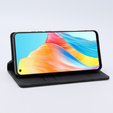 Pouzdro pro Oppo A78 4G, ERBORD Vintage peněženka s klopou, černé