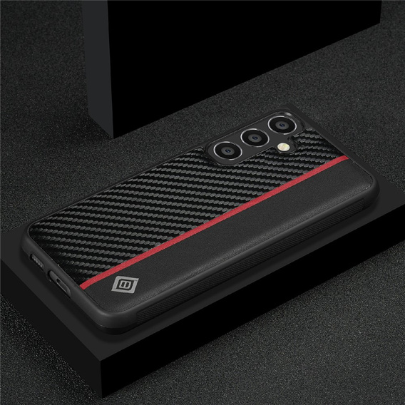 Pouzdro LC.IMEEKE Carbon Fiber pro Samsung Galaxy S26, černé