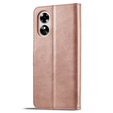Klopové pouzdro pro Oppo A17, LC.IMEEKE, růžové rose gold