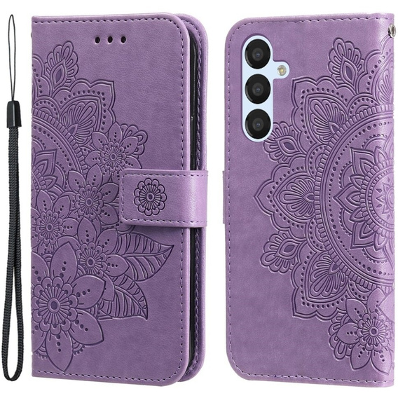 Klopové pouzdro pro Samsung Galaxy A54 5G, Mandala Flower, fialové