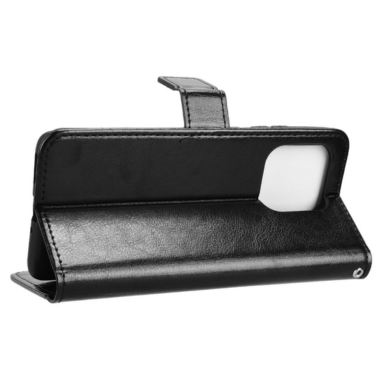 Klopové pouzdro pro Motorola Edge 60 / 60 Fusion, Crazy Horse Wallet, černé