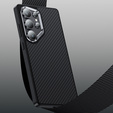 Pouzdro BENKS Kevlar pro Samsung Galaxy S25, pro MagSafe, Carbon Fiber, černé