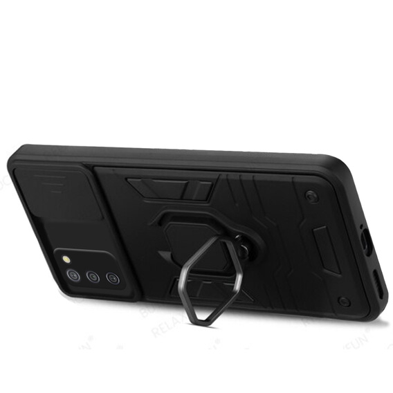 Pouzdro pro Samsung Galaxy A03s, KickStand Camera Lens, modré