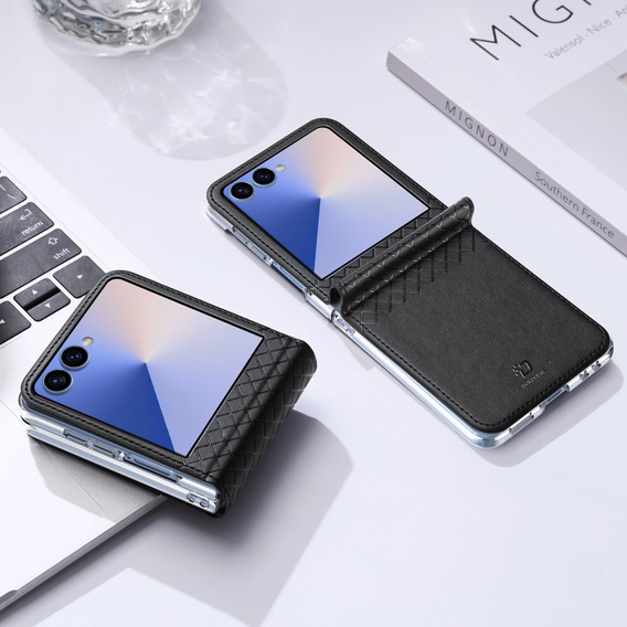 Pouzdro Dux Ducis pro Samsung Galaxy Z Flip7 5G, Bri, černé
