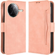 Klopové pouzdro pro Xiaomi Poco F7 Pro, Card Slot, růžové