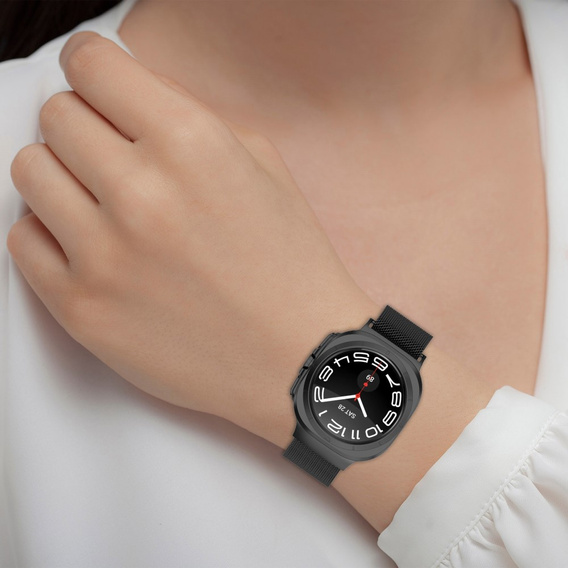 Milánský náramek pro Samsung Galaxy Watch Ultra 47mm (2025 / 2024), černý