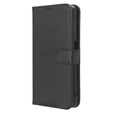 Klopové pouzdro pro Realme Note 50, Wallet Smart Magnet, černé