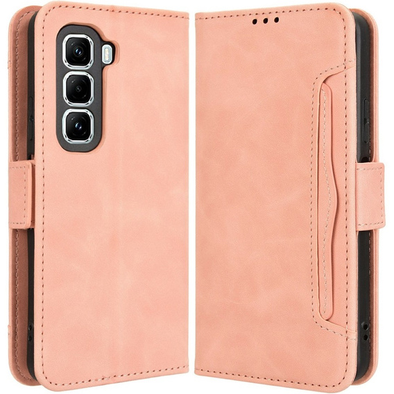 Klopové pouzdro pro Infinix Hot 50 Pro+ 4G, Card Slot, růžové