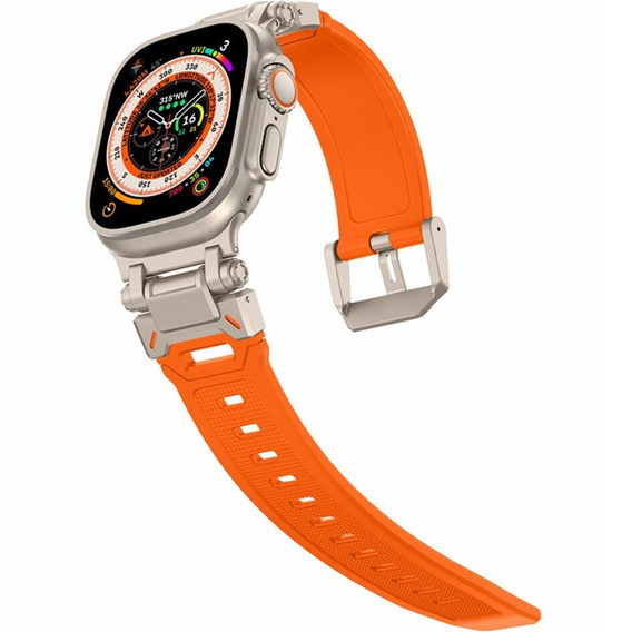 ERBORD ProTech řemínek pro Apple Watch 1/2/3/4/5/6/7/8/9/SE/Ultra/Ultra 2 42/44/45/49MM, oranžový