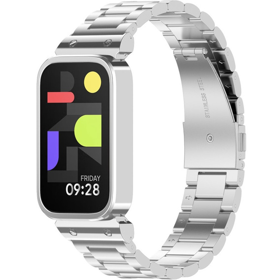 Ocelový náramek pro Xiaomi Smart Band 8 Pro, černý