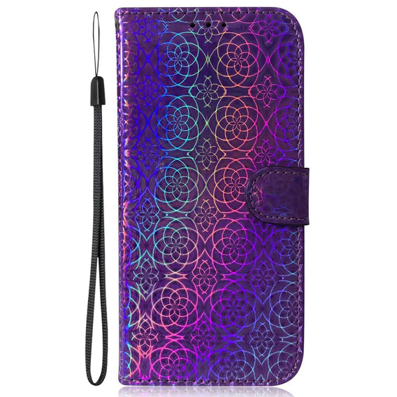 Klopové pouzdro pro Oppo A17, Wallet mandala, fialové